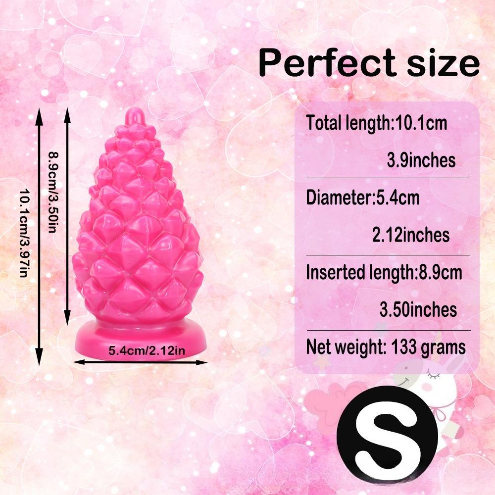 New Christmas Pinecone Anal Plug for Men and Women Liquid Silicone