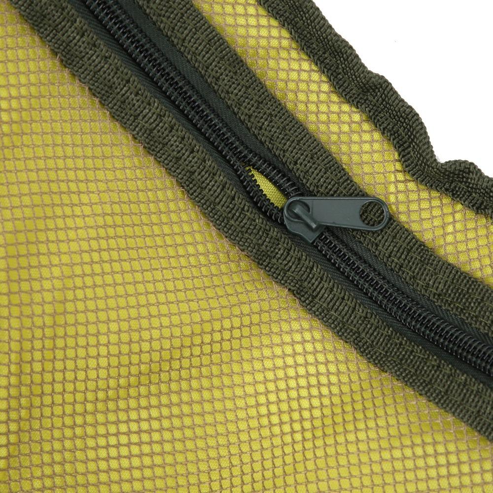 4-Layer Fishing Reel Bag Double Zipper Closure 3 Adjustable Dividers Reel Organizer Case Waterproof Handheld Fishing Tackle Bag