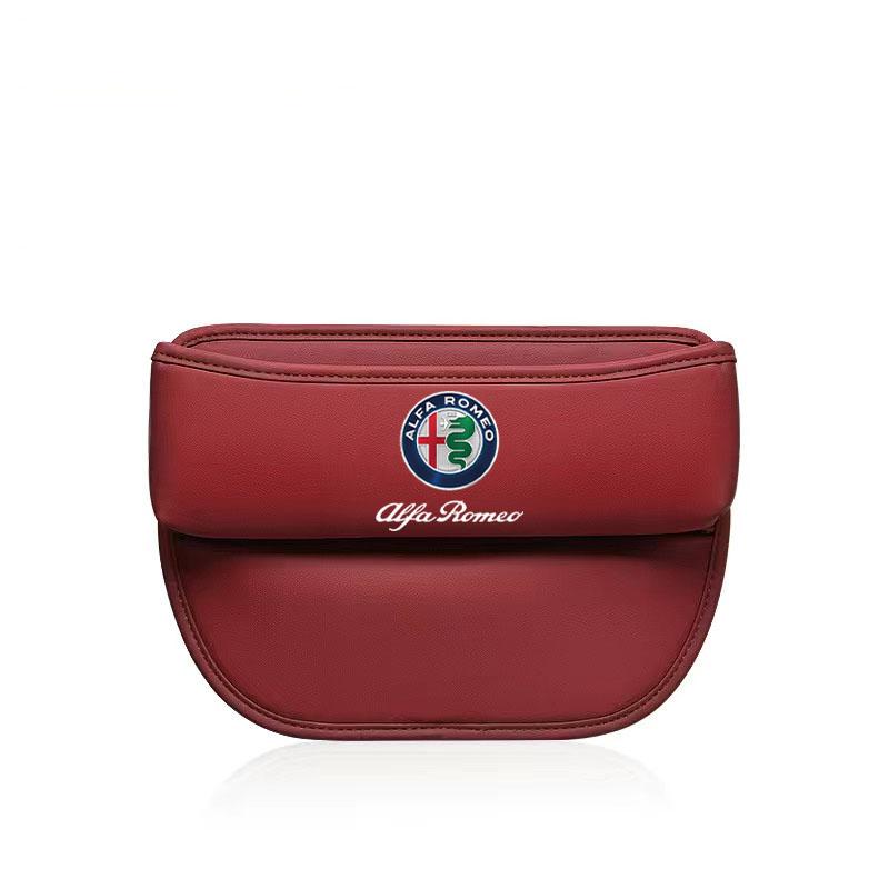 Car Storage Bag Leather Seat Gap Storage Box For Alfa Romeo STELVIO Giulia 159 Giulietta 147 Mito 156 MTO Sportiva Accessories