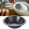 2Pcs Round Pizza Plate Carbon Steel Tart Mold Multifunctional Bread Pan  Desserts