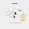 New Pet Syringe Feeder Small Large Plastic Syringe Nipple Clear Tubing Measuring Pet Milk Water Medical Dogs Cats Feeding Tools