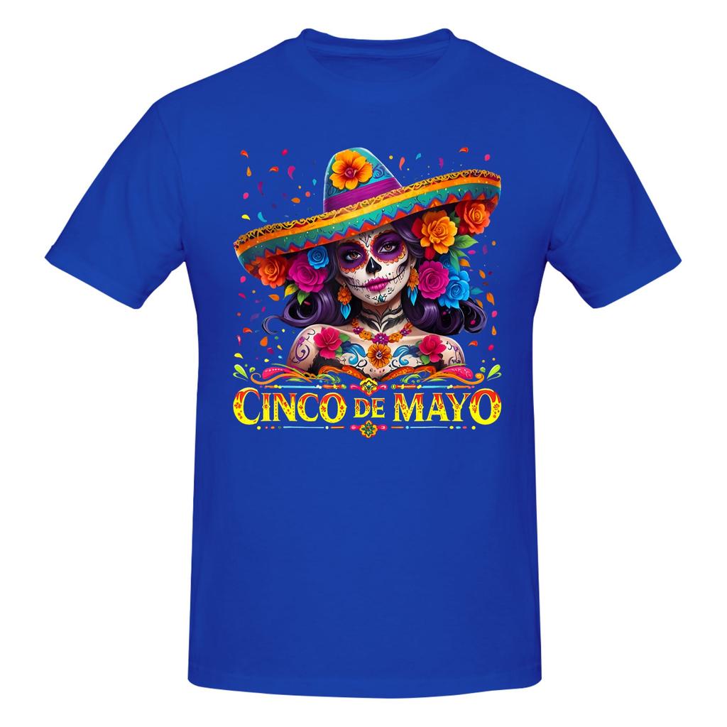Piece La Catrina Funny Graphic Cotton TShirt Cinco De Mayo Tees Tops For Unisex