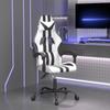 Day and Night - Day and Night Gaming Chair In Black and White Synthetic Leather