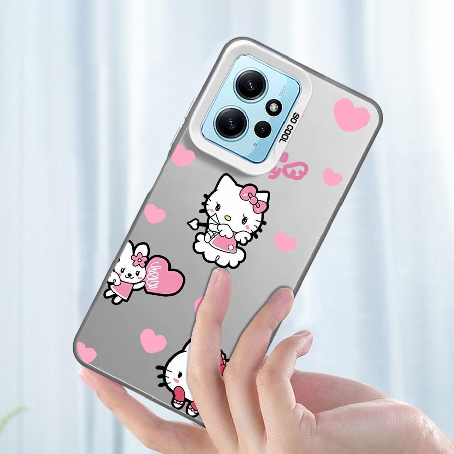 Soft Shell Phone Case for Xiaomi Redmi Note 14 13 Pro Plus 13 12 11 Pro 12s 10Lite 9s 10s 11s Cute Cartoon Hellos Kitty