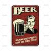 Póster de Cerveza Artístico Vintage Cartel de Metal Ayudando a la Gente Fea A Tener Sexo Desde Carteles Letreros de Metal para Pub Bar Decoración de Pared del Hogar