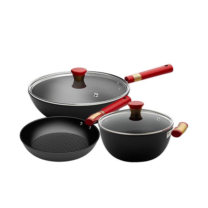 Jin Sao Zi 3-Piece 316 Stainless Steel Cookware Set