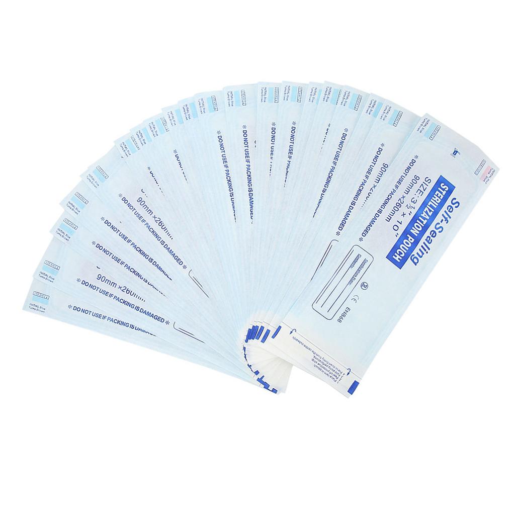 200pcs Box Dental Medical Self Sealing Sterilization Pouch (90 * 260mm)