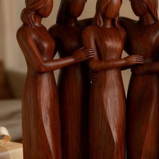 Schwestern an meiner Seite Freundschaftsfigur Harz 5/6 Schwestern Skulptur Beste Freundin Geburtstagsgeschenke für Frauen weiblich