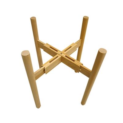 Verstellbarer Ständer Halter Rack Holz Robust Für Blume Topf Indoor Outdoor