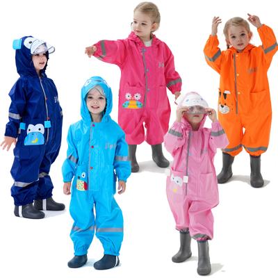 Jaqueta infantil unissex com capuz e capa de chuva impermeável para meninos e meninas máscara