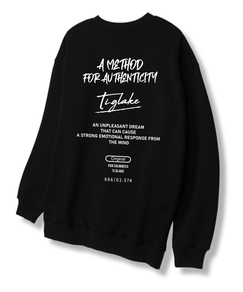 TI.GLAKE Method Sweatshirt Black [Fleece Lining]