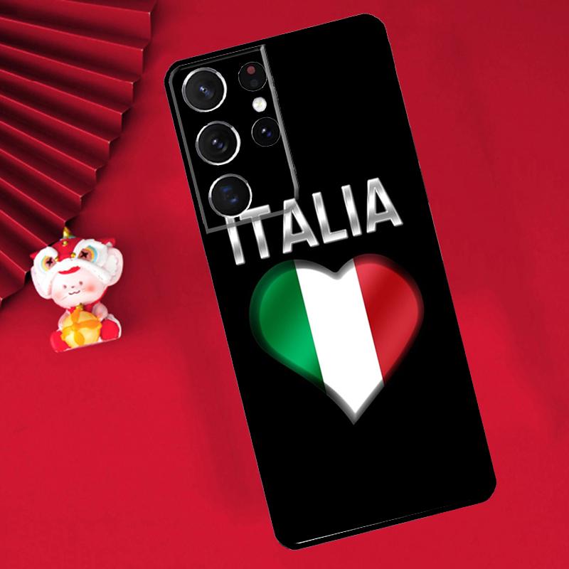 Italian Italy Flag Case For Samsung Galaxy S24 S23 S22 S21 Ultra S20 FE Note 20 10 Plus S8 S9 S10 Back Cover