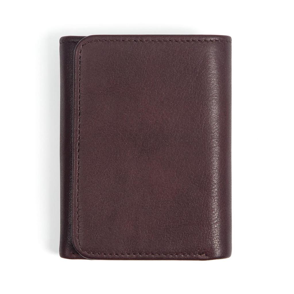 Jiamida Men's RFID-Blocking Genuine Leather Vertical Wallet with Multi-Card Slots and Money Clip