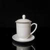 Zhongjingtang Bone China Lidded Tea Cup with Saucer