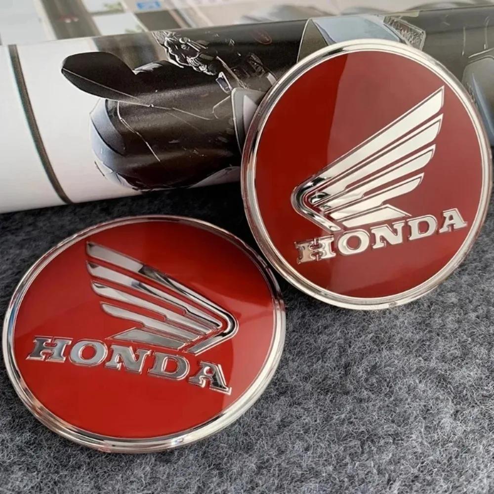 AAAHV1 Honda 2pcs 3D Motorcycle Modified Sticker Round Decal Motorcycle Stickers for CRF CB CR XR CRM CBR 125R Pcx125 Cb650r