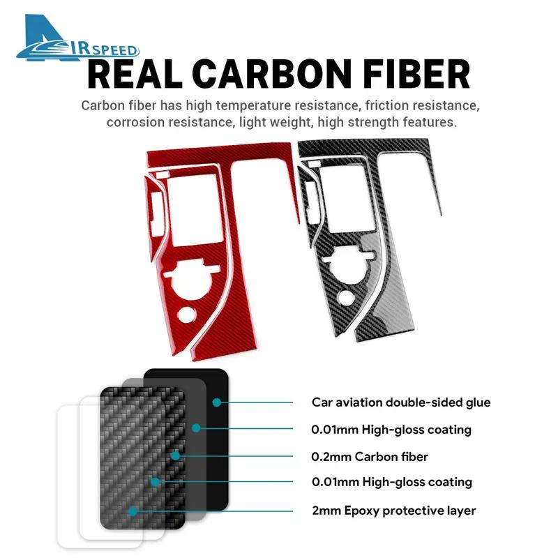 Real Soft Carbon Fiber Sticker For Lexus GS 2012 2013 2014 2015 2016 2017 2018  LHD RHD Car Gear Shift Panel Interior Trim