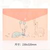 1PC Waterproof Multi Pocket Plastic Kawaii A4 File Folder Bag Document Paper Organizer Case Office School Stationery Supplies