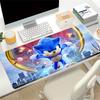 Sonic Speeds Through Cityscape Large Gaming Mouse Pad Nonslip Rubber Base Waterproof Desk Mat For Office Pc Laptop