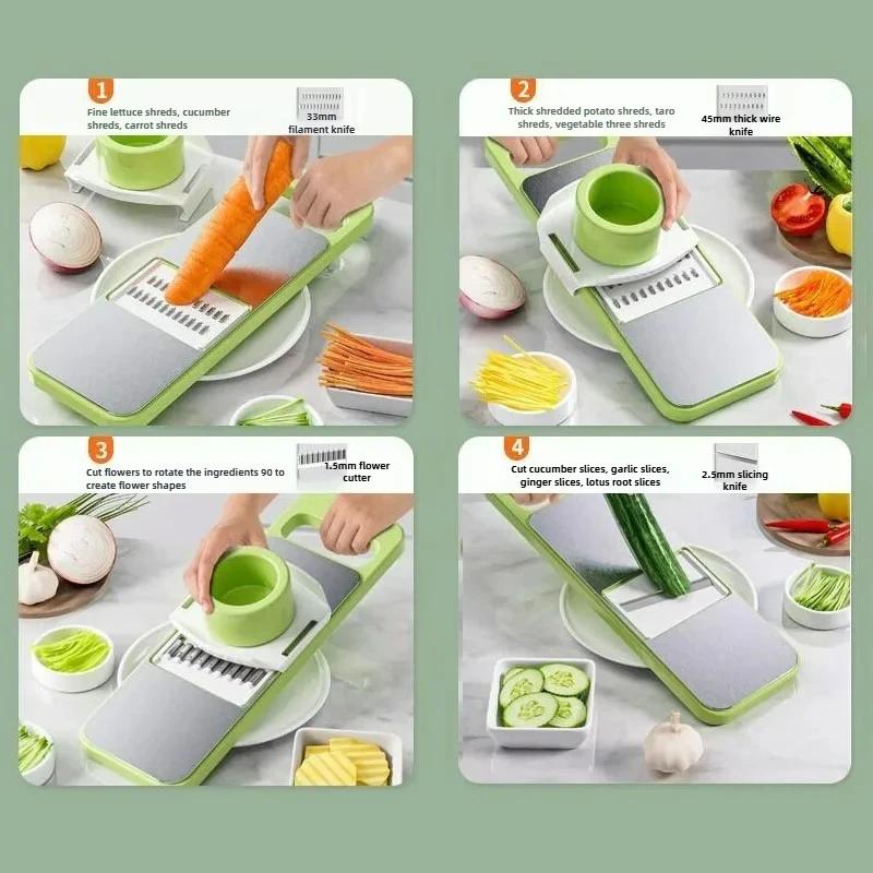 New Multi-functional  Vegetable Slicer Cutter Shredders Slicer Kitchen Vegetable Cutter for Fruit Potato Chopper Carrot Grater