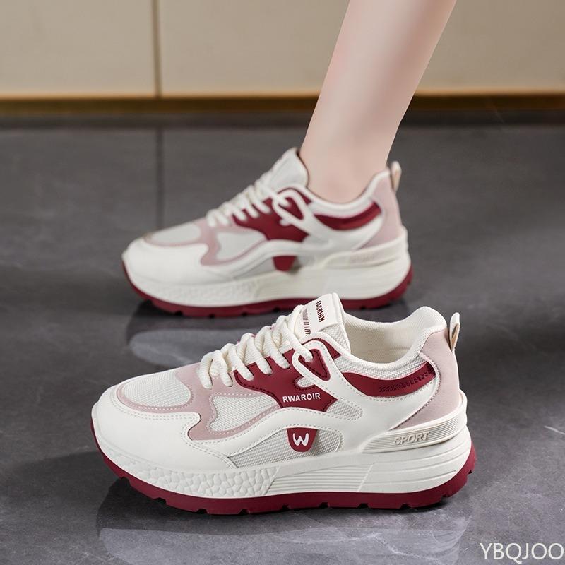 New breathable mesh shoes women spring fashionable versatile thick soled casual comfortable running shoes women sneakers