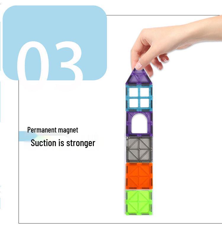 2025 Magnetic Building Blocks: Strong Magnet City Light & Shadow Architecture Stained Glass Tiles