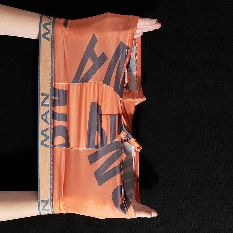 Men Panties Seamless Letter Printed Underpants Breathable Man Underwear Boxers Fashion Boxer Plus Size Male Calzoncillo Hombre
