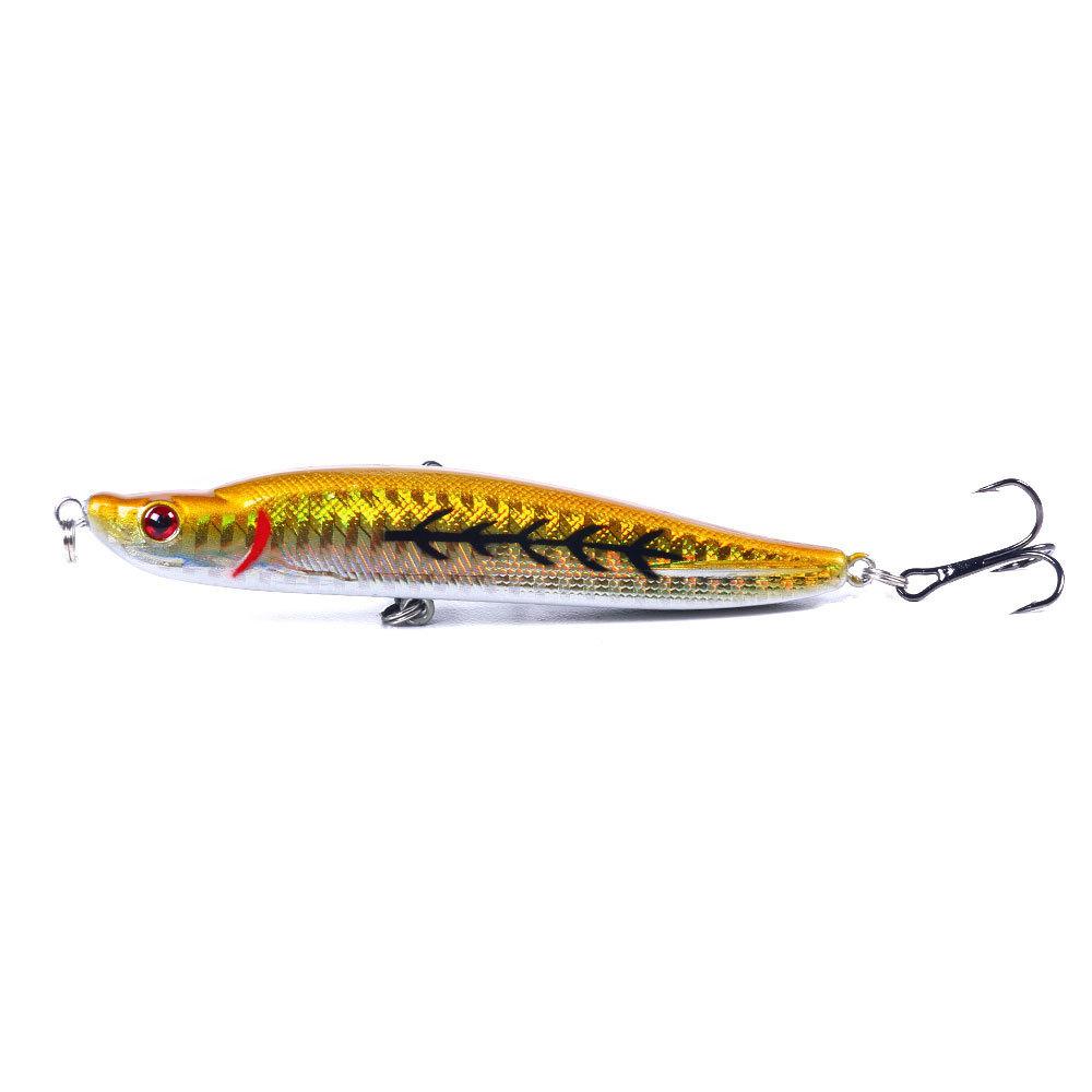 

High-Lift Long-Throw Sinking Pencil Lure Hard Bait White Curved Fake Bait9.5CM-16G-6#Fishing Tackle Lure Bait 9.5CM-16G-6