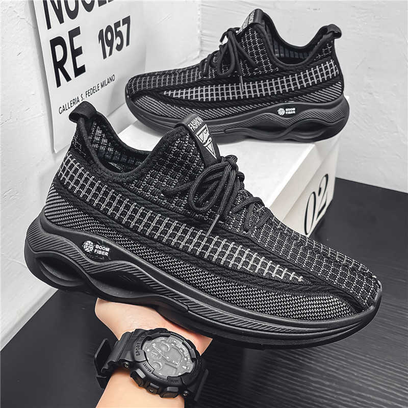 Fashion High Sole Massive Leopard Shoes Man Casual Black Sneakers Men's Boot Size 48 Sport 2025summer What's Specials Street Tenus