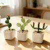Mini Glass Planter Desktop Ornaments Small Exquisite Craftsmanship Bright Colorful Handmade Texture for Office Bedroom Living Room Home Decor Gift