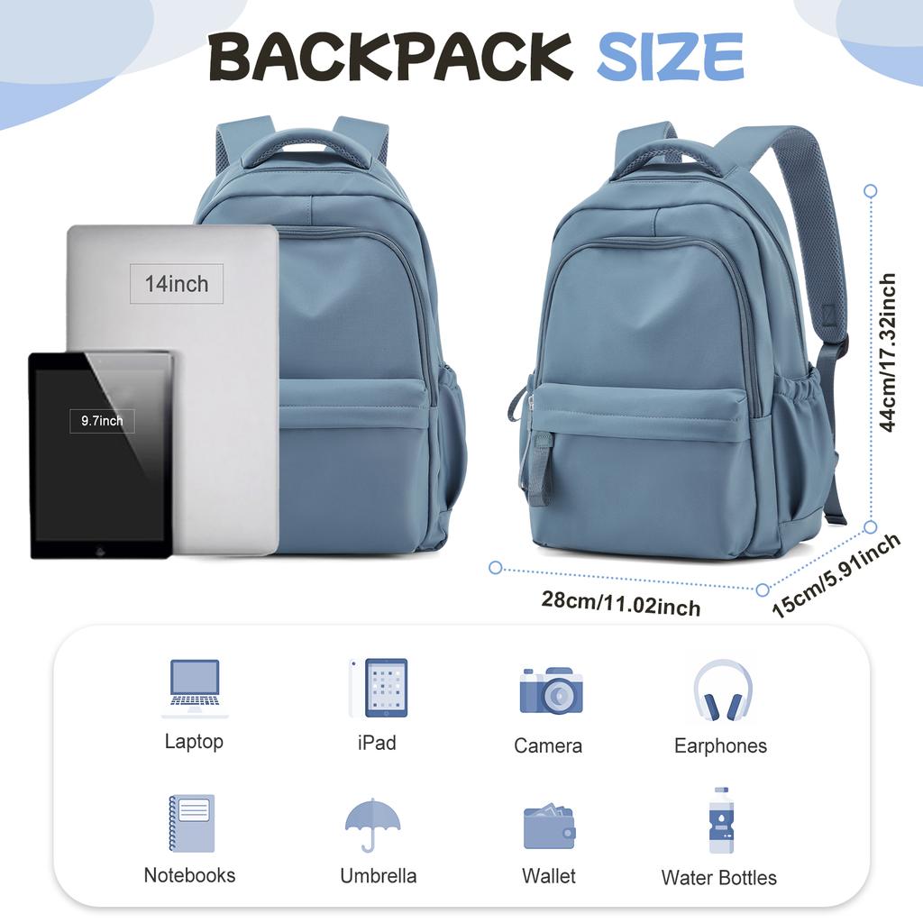 Women Schoolbag Large Capacity School Backpack Teens Girl Boy Casual Daypack Bag Student Travel Backpack, Hand Luggage Backpack