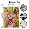 Pearl Painting Diy Sticky Diamond Creative Colorful Winking Rabbit Portrait Diamond Painting Kit Living Room Hanging Painting