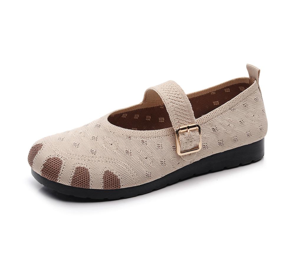 ****** new old ******* cloth shoes women's s**t-soled casual shoes flat-soled single shoes breathable and non-slip elderly shoes flying woven wo
