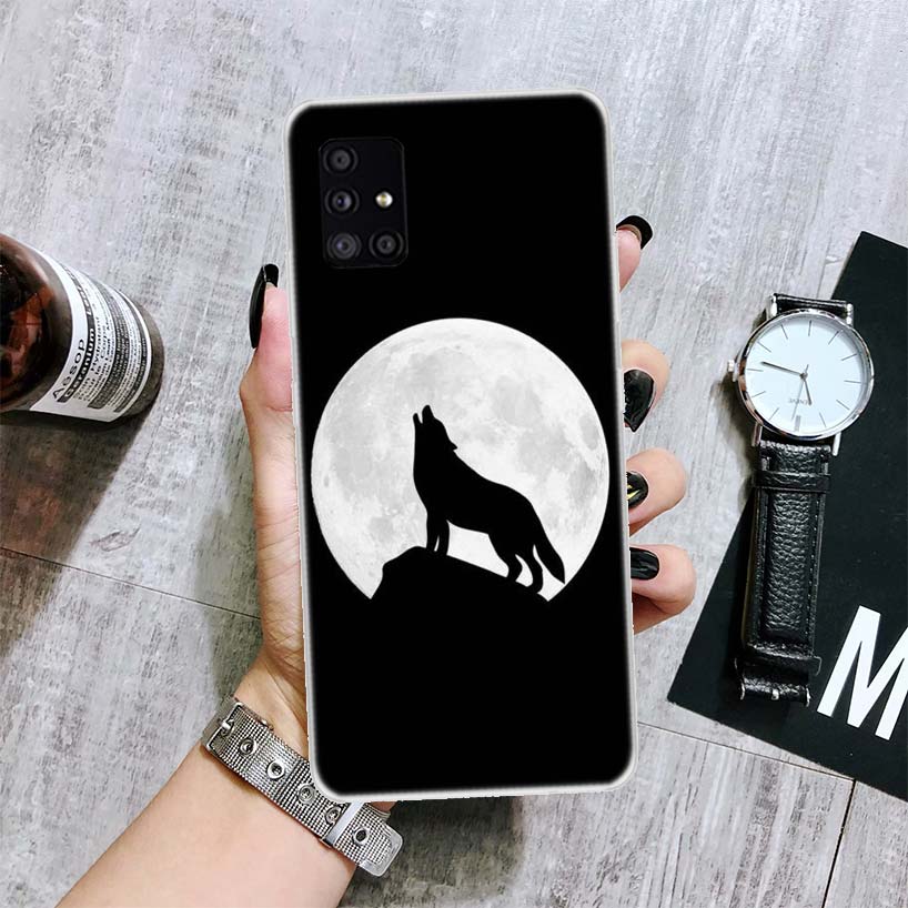 Angry Animal Wolf Fierce Phone Case For Samsung Galaxy A52 A32 A22 A12 A02S A50S A30S A51 A31 AA71 Note 20 Ultra 10 S10 Plus Gal