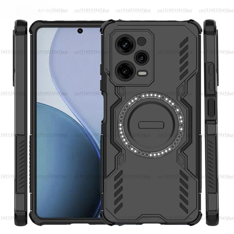 Shockproof Armor Case For Xiaomi Poco X5 Pro Magnetic Adsorption Wireless Charge Cover Poco X5 Pro 5G Case For Poco X5 Pro Case