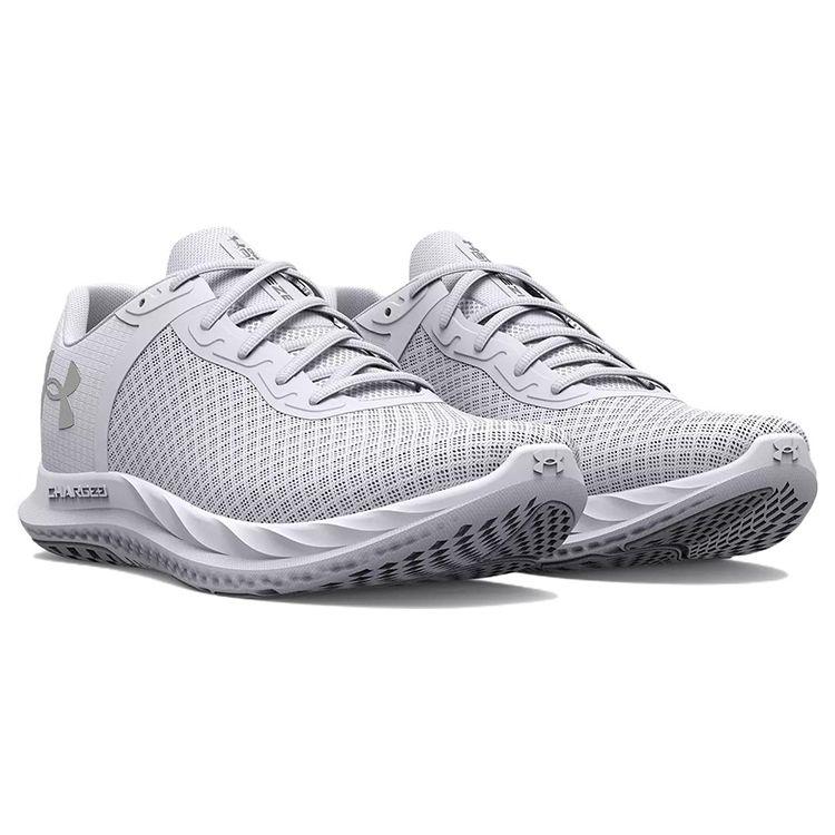 Under Armour Women's Charged Breeze White Metallic Silver 3025130-100