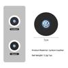 HAT1 2Pcs Car Leather/Carbon Fiber Water Cup Coasters Anti-Slip Pads For VW Scirocco Jetta Beetle Golf Passat Tiguan Sharan Touran