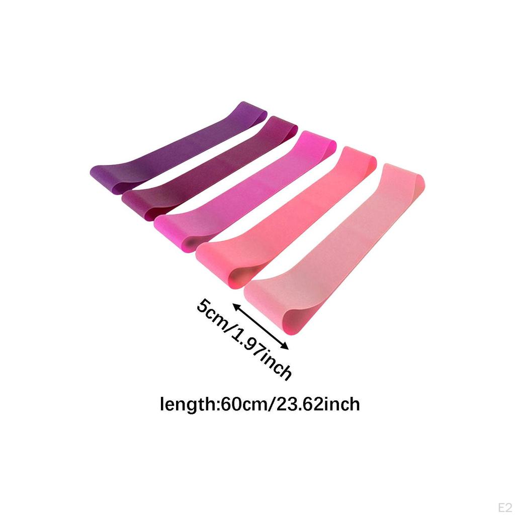 5 Pieces Resistance Bands for Working Out Elastic Exercise Band Women Men Sturdy Workout