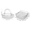 Dishwasher Safe Air Fryer Basket Stainless Steel Baking Basket Durable Baking Dish Pan  Kitchen