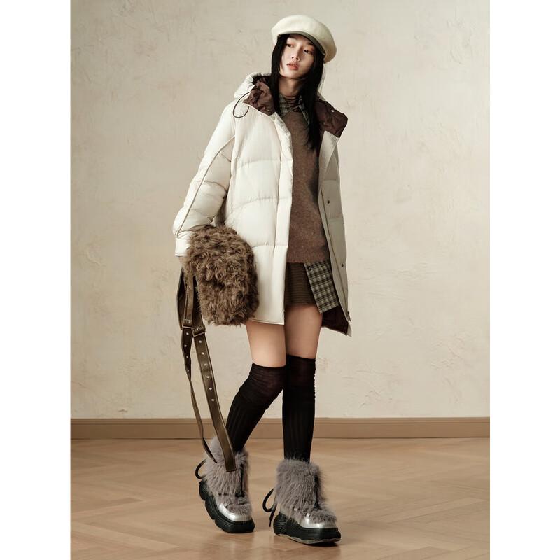 

Jiuzi Annakou Winter Player Color-block Duck Down Puffer Jacket M