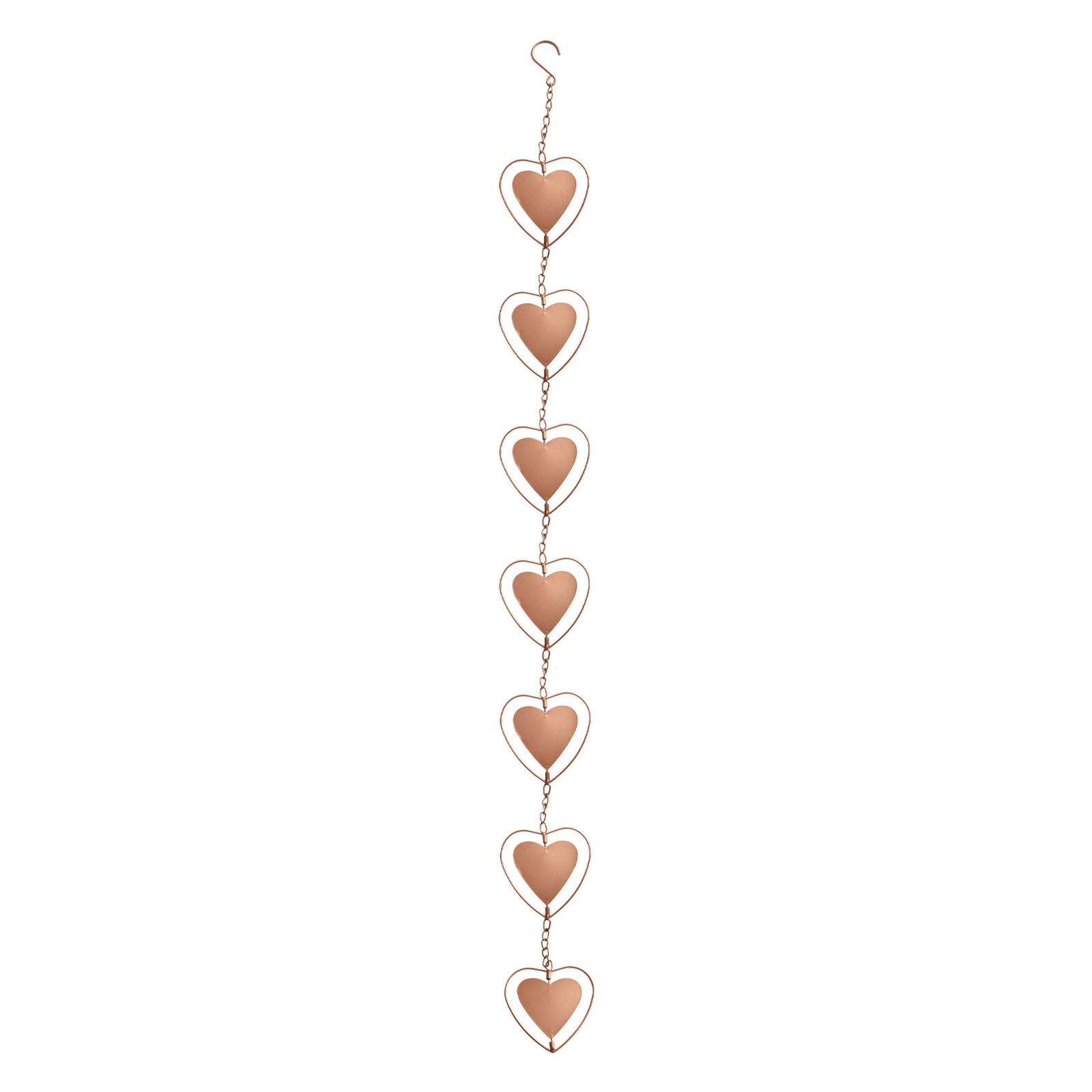Bright Copper Finish Decorative Rain Chains Outdoor Rain Chains Rain Chains