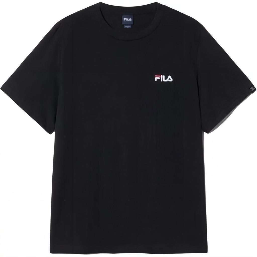 FILA Soft And Breathable Short Sleeve T-Shirt Unisex Tops Black FS2RSH2101X-BLK