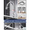 All-Copper Kitchen Pull-Out Faucet with 360° Rotation & Dual-Use Hot/Cold for Vegetable Sink