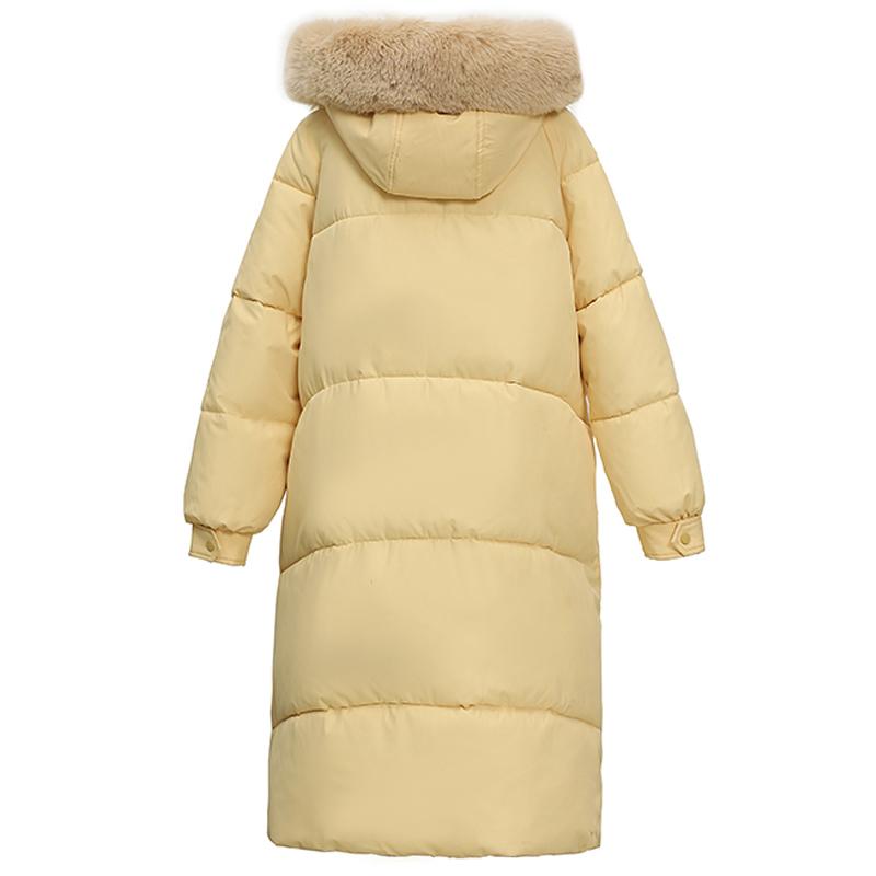 Warm Long Parkas Woman Overcoat Fashion Fur Collar Thick Warm Women's Winter Jackets