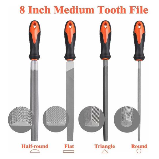 Woodworking Files Carving Tools Kit High Carbon Steel Files Compact Portable Multi-functional Metal Wood File Rasp Set