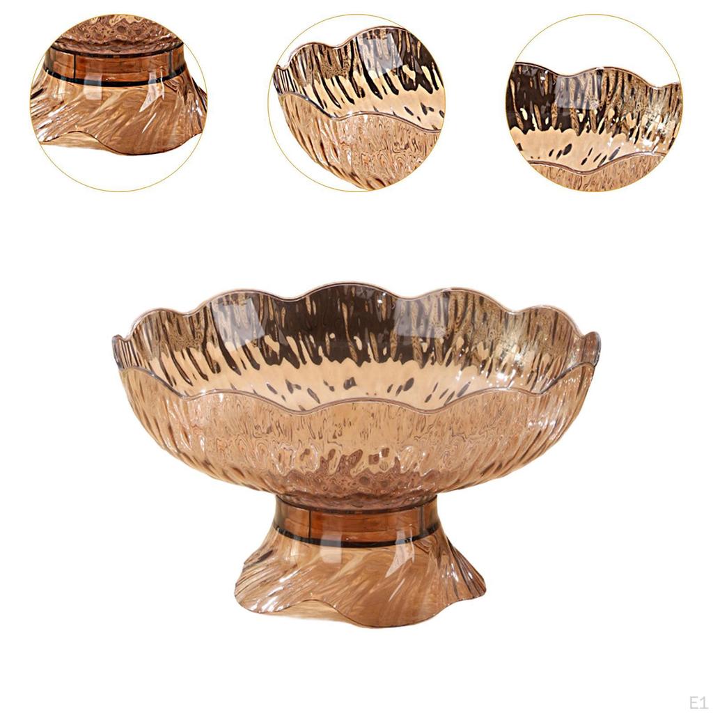 Creative Fruit Bowl on Stand with Modern Multifunctional Tray, Elegant PP Stand, Decorative Tabletop