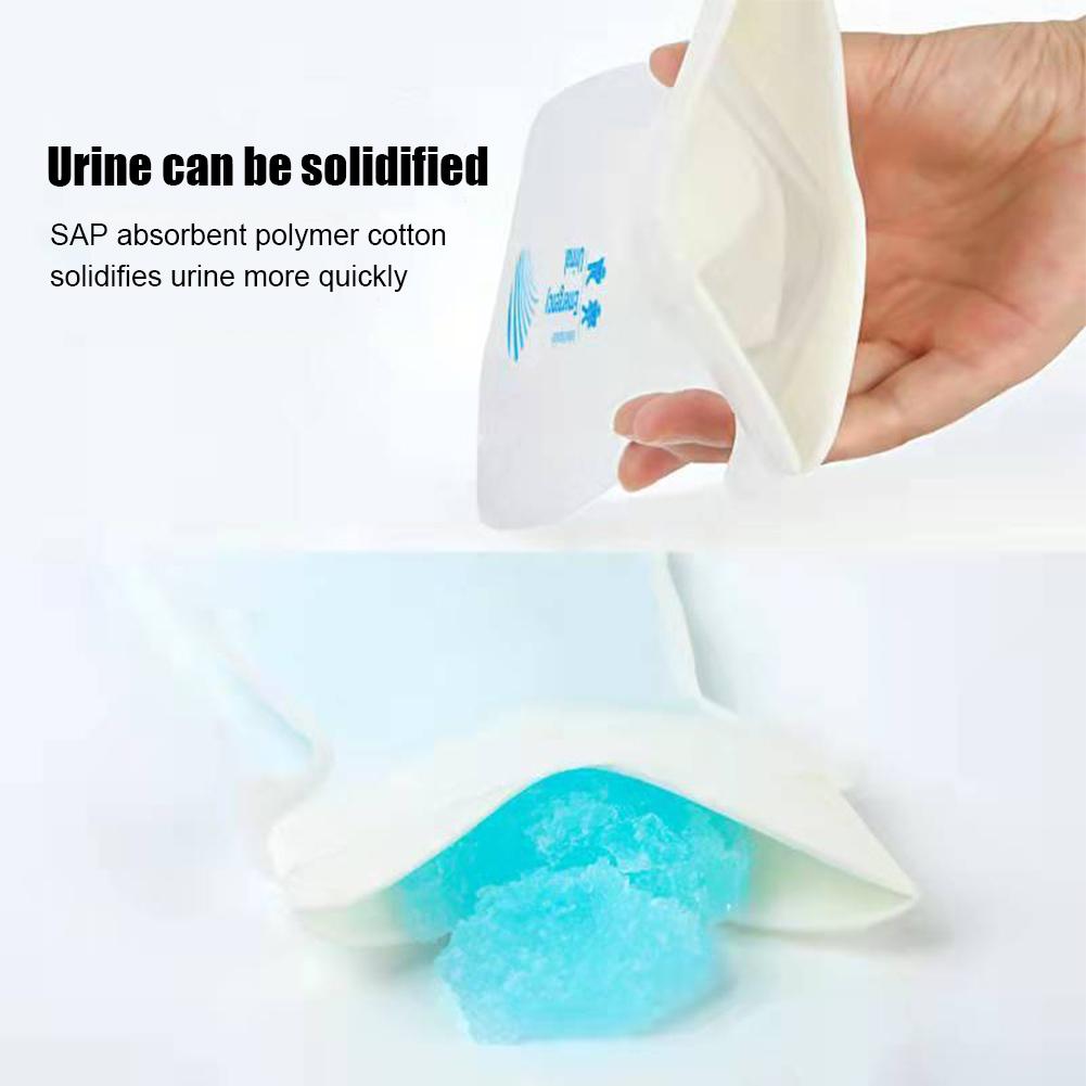 4 stücke Einweg Auto Notfall Urin Tasche Tragbare Große Kapazität Notfall Urinieren Spezielle Hygiene Tasche