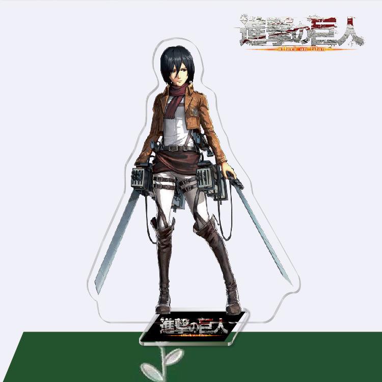 Spill Anime Attack Giant Allen Akryl Cosplay Karakter Stativ Malt Skrivebord Dekor Ornament Gave Modell