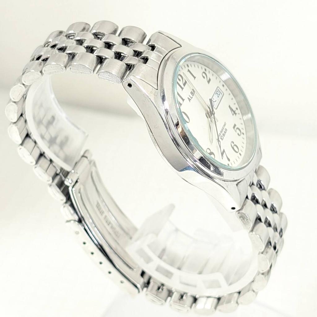 Seiko ALBA Battery Working Men's Watch, Replaced, Condition, M-16