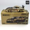 POPRACE 1:64 TOP SECRET GT300 SUPRA Chrome Gold Alloy Car Model 277