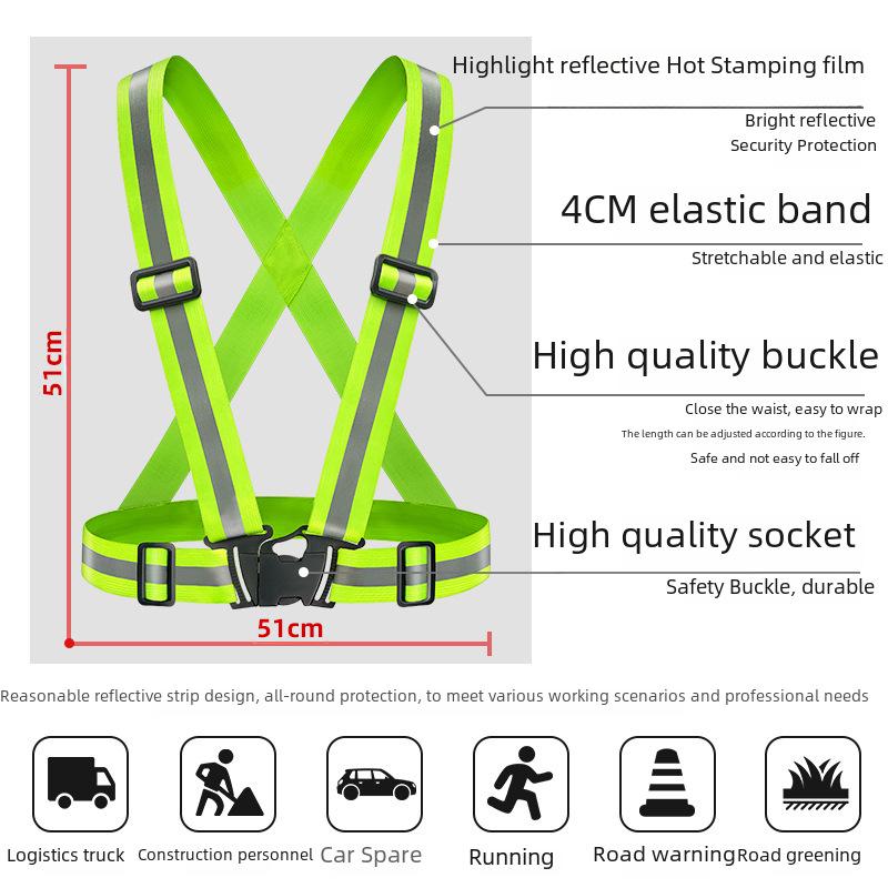 Reflective Straps & Vests for Night Running and Cycling